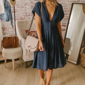 Magnolia Boutique- Button Down Empire Dress